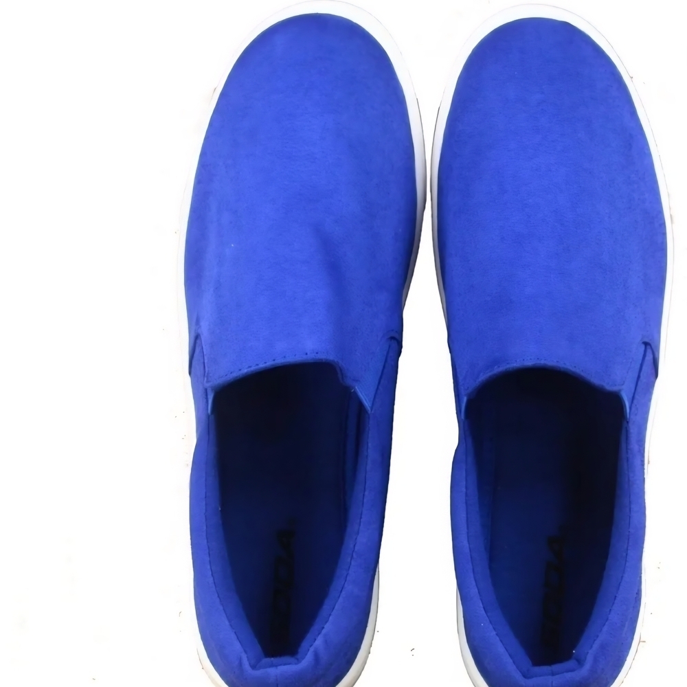 Soda Women's Royal Blue Slip-On Flats - Picture 4 of 10